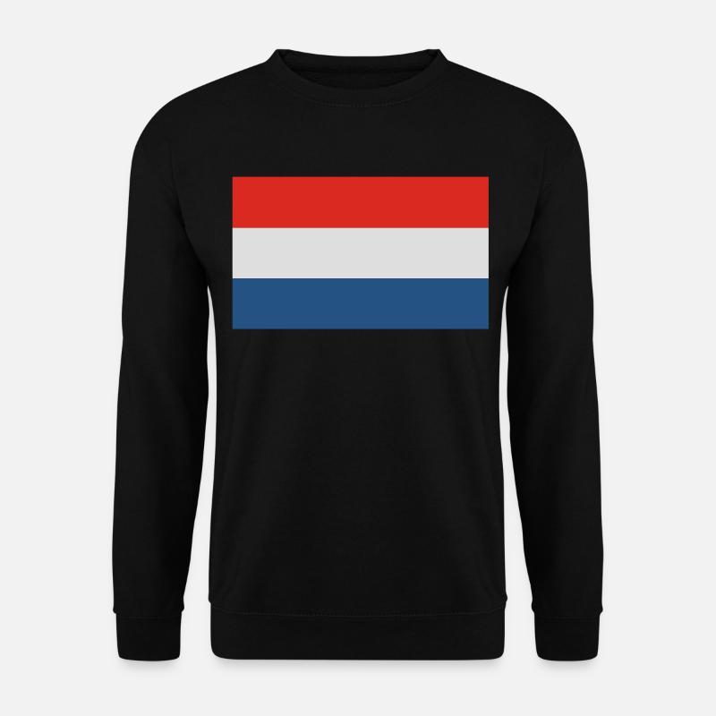Holland Fahne - Unisex Pullover - Schwarz