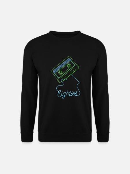 Achtziger Jahre Kassette 80er Jahre Retro - Unisex Pullover - Schwarz