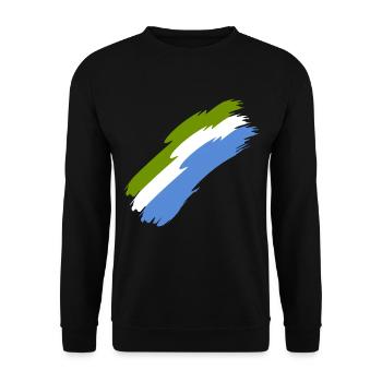 Sierra Leone - Unisex Sweatshirt - black - Front - Alina (178cm) & Michal (187cm)