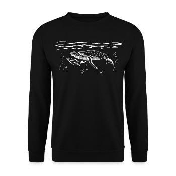 Bit Wale - Unisex Pullover - Schwarz - Vorne - Alina (178cm) & Michal (187cm)