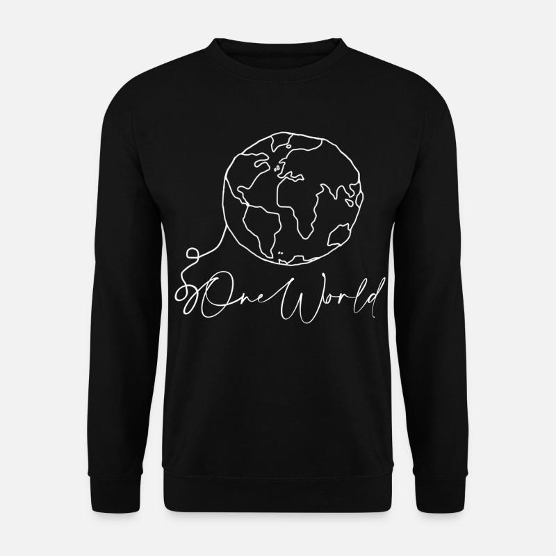 World - Unisex Pullover - Schwarz