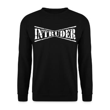 intruder hacker eindringling clan sticker computer - Unisex Pullover - Schwarz - Vorne - Alina (178cm) & Michal (187cm)