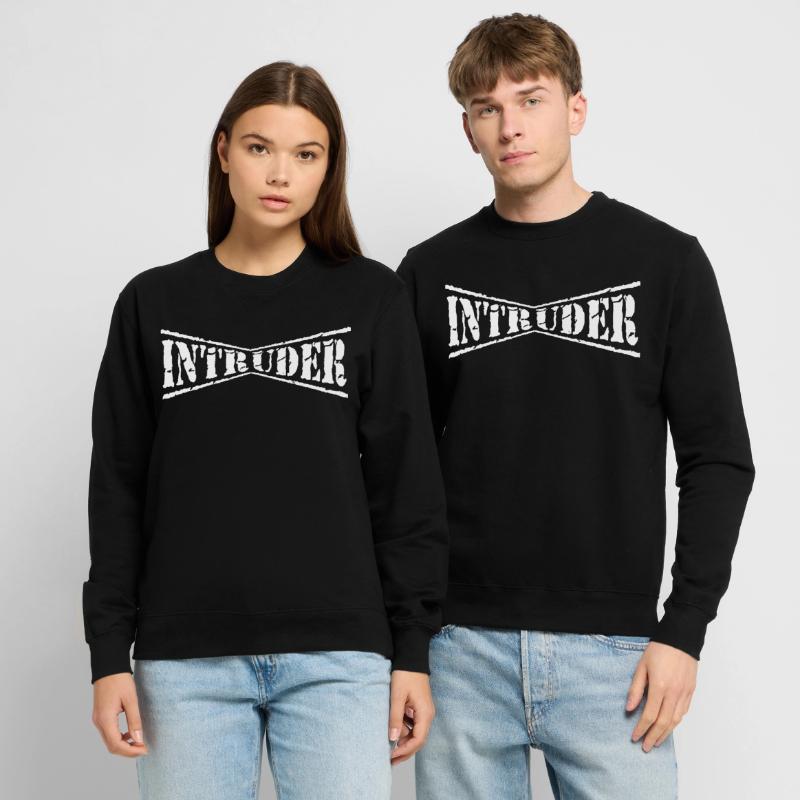 intruder hacker eindringling clan sticker computer Unisex Pullover
