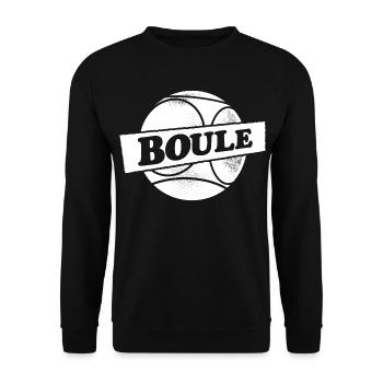 Petanque Boule Ball Outfit for Bouler Boule - Unisex Sweatshirt - black - Front - Alina (178cm) & Michal (187cm)