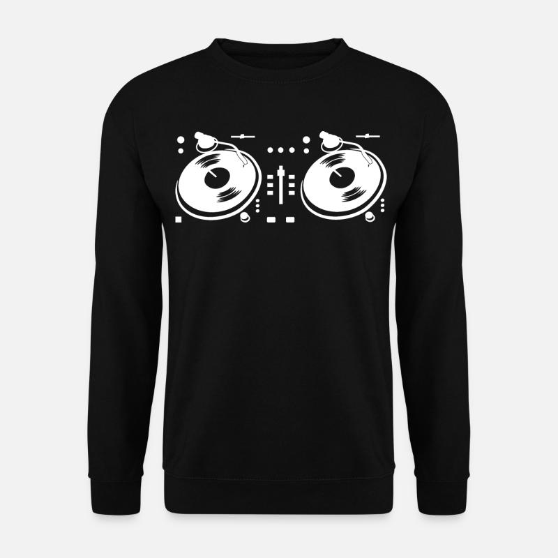 DJ Turntable - Unisex Pullover - Schwarz