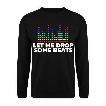DJ Music - Unisex Sweatshirt - black - Front - Alina (178cm) & Michal (187cm)