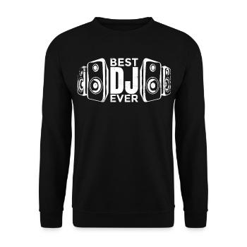 Best DJ - Unisex Sweatshirt - black - Front - Alina (178cm) & Michal (187cm)