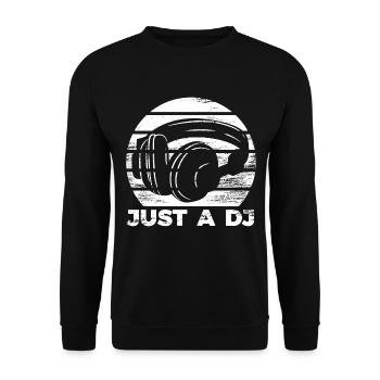 DISC JOCKEY - Unisex Sweatshirt - black - Front - Alina (178cm) & Michal (187cm)