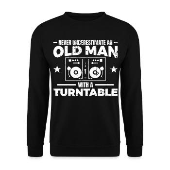 DJ Vater - Unisex Pullover - Schwarz - Vorne - Alina (178cm) & Michal (187cm)
