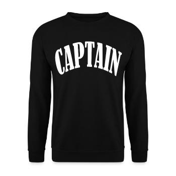 capitaine marin capitaine ancre mer côte mer - Sweat-shirt Unisexe - noir - Devant - Alina (178cm) & Michal (187cm)