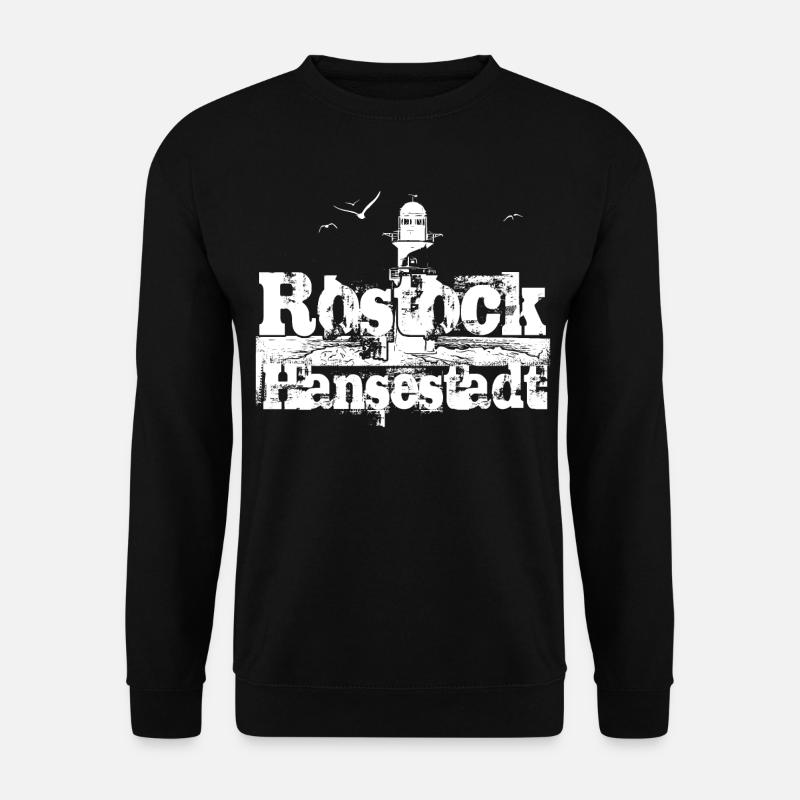 Rostock Hansestadt - Unisex Pullover - Schwarz
