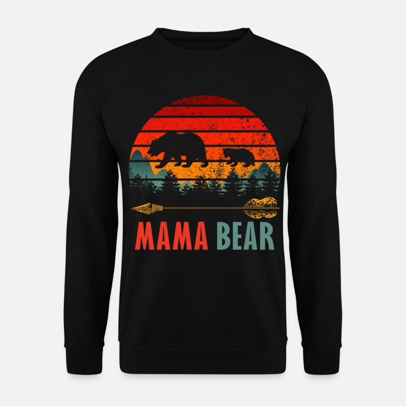 Mama Bär - Unisex Pullover - Schwarz