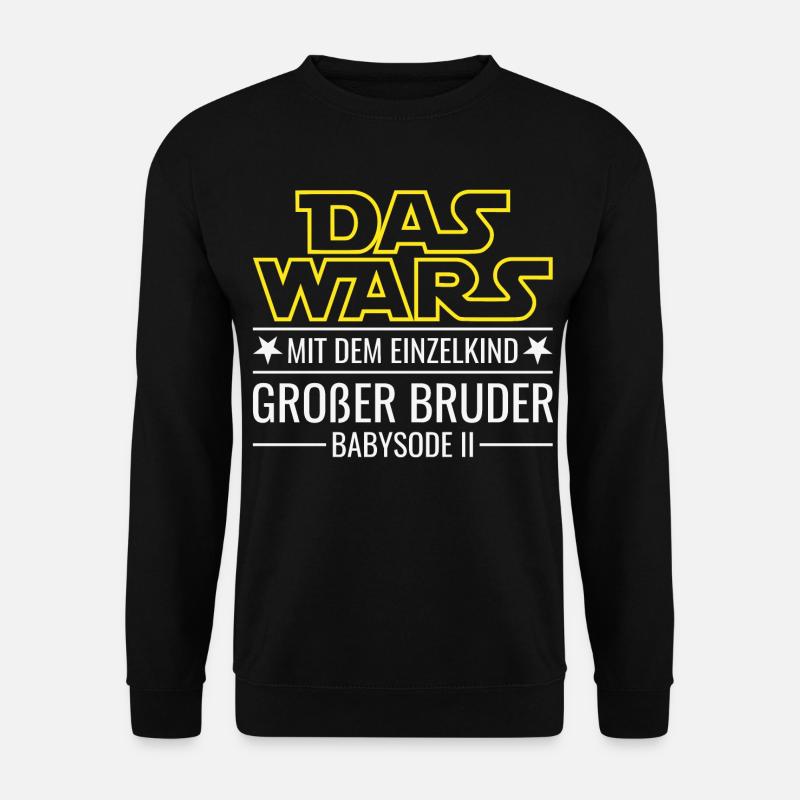 Das wars Einzelkind Babysode 2 Großer Bruder 2026 - Unisex Pullover - Schwarz
