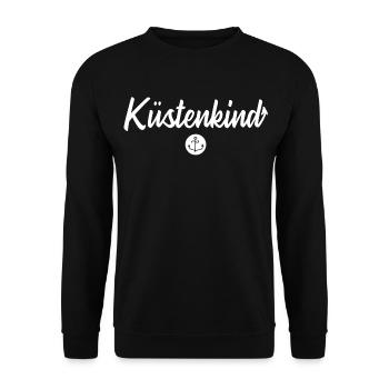 Küstenkind - Unisex Pullover - Schwarz - Vorne - Alina (178cm) & Michal (187cm)