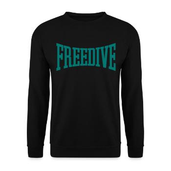 Apnée - Cadeau pour apnéistes - Apnée Apnée - Sweat-shirt Unisexe - noir - Devant - Alina (178cm) & Michal (187cm)
