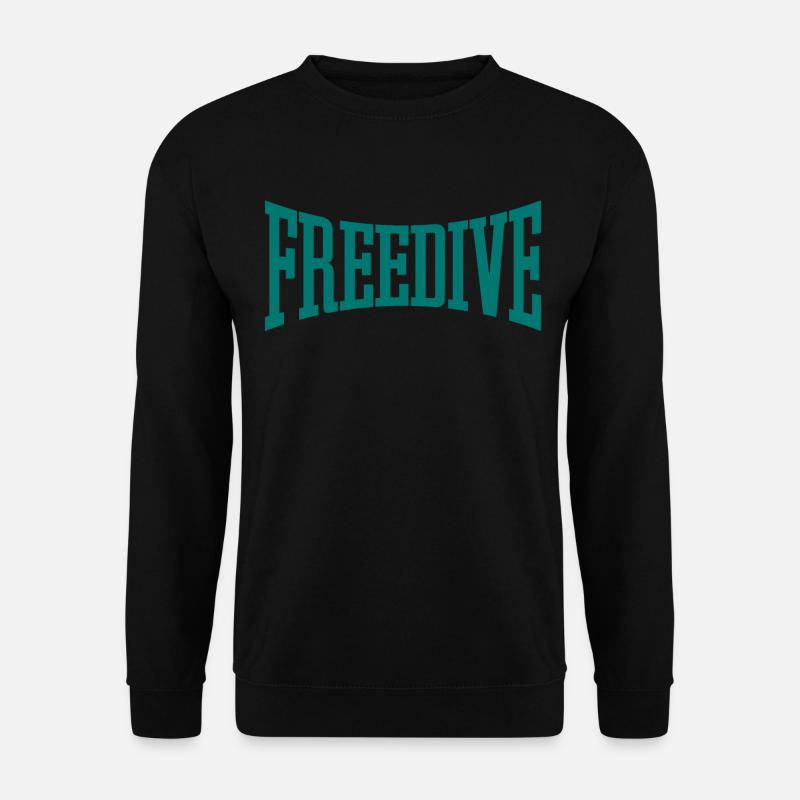 Freedive - Geschenk für Freitaucher - Apnoe-Freitauchen - Unisex Pullover - Schwarz