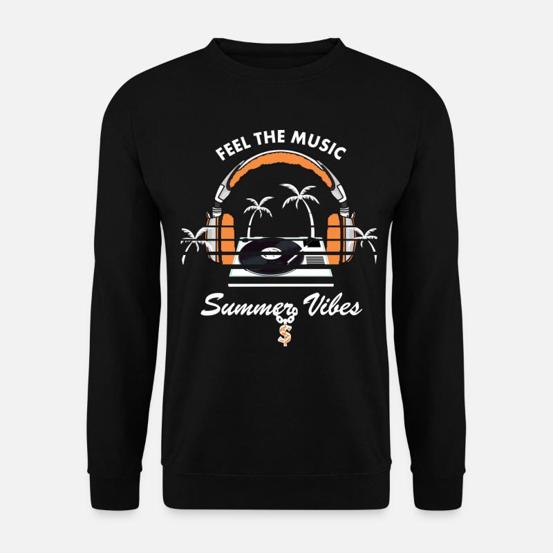 Sommer Musik - Unisex Pullover - Schwarz
