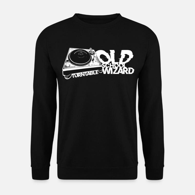 Turntable DJ Old School Wizard - Unisex Sweatshirt - black