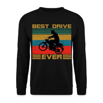 Zweitakter Retro - Unisex Pullover - Schwarz - Vorne - Alina (178cm) & Michal (187cm)