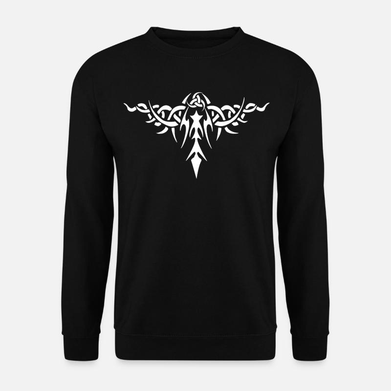 White thorny symbol - Unisex Sweatshirt - black