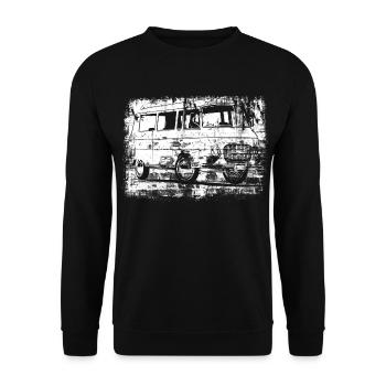 Barkas B1000 Grunge Look - Sweat-shirt Unisexe - noir - Devant - Alina (178cm) & Michal (187cm)