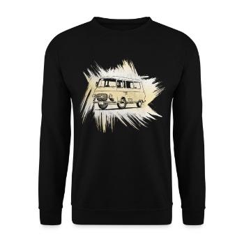 B1000 Grunge Look - Sweat-shirt Unisexe - noir - Devant - Alina (178cm) & Michal (187cm)