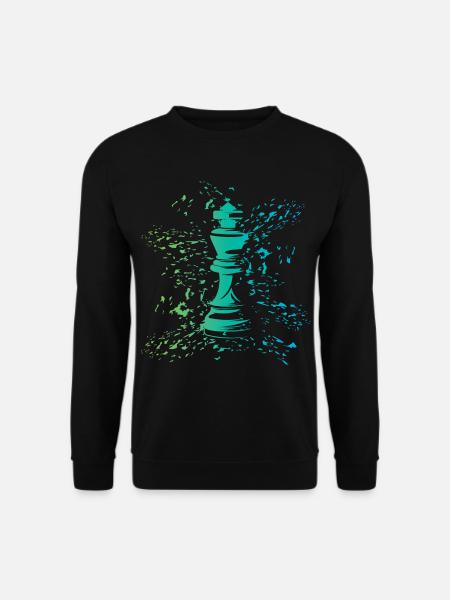 King Chess Symbol Couleurs Blast Club Logo - Sweat-shirt Unisexe - noir