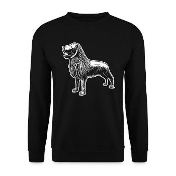 Braunschweiger Löwe - Unisex Pullover - Schwarz - Vorne - Alina (178cm) & Michal (187cm)