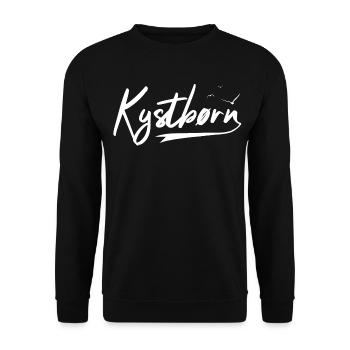 Kystbørn - Coastal child - Unisex Sweatshirt - black - Front - Alina (178cm) & Michal (187cm)