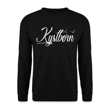 Kystbørn - Coastal child - Unisex Sweatshirt - black - Front - Alina (178cm) & Michal (187cm)
