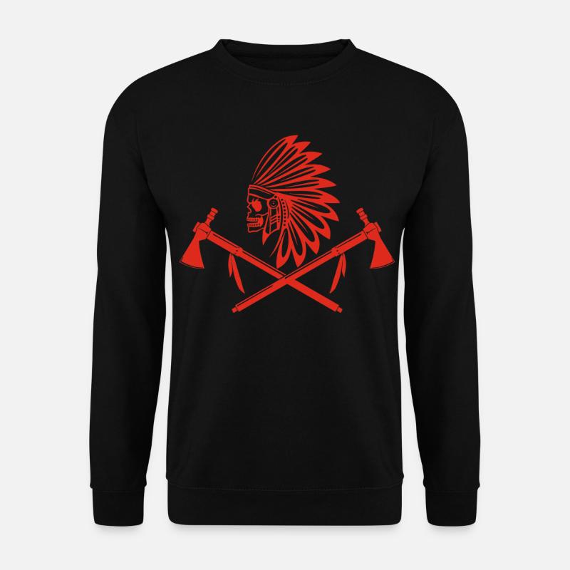 Rotindischer Krieger - Unisex Pullover - Schwarz