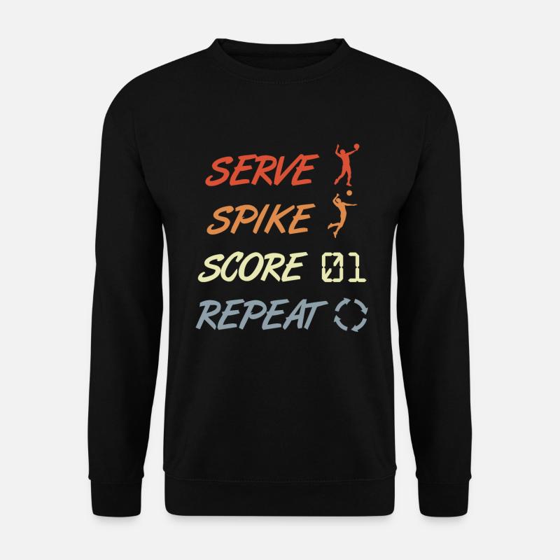 Lustiges Volleyball Zitat - Unisex Pullover - Schwarz