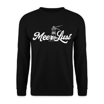 Mehr Lust auf Meer - Unisex Pullover - Schwarz - Vorne - Alina (178cm) & Michal (187cm)