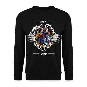Groupe de rock - Sweat-shirt Unisexe - noir - Devant - Alina (178cm) & Michal (187cm)