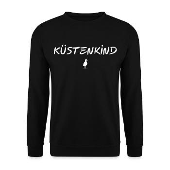 Küstenkind - Unisex Pullover - Schwarz - Vorne - Alina (178cm) & Michal (187cm)