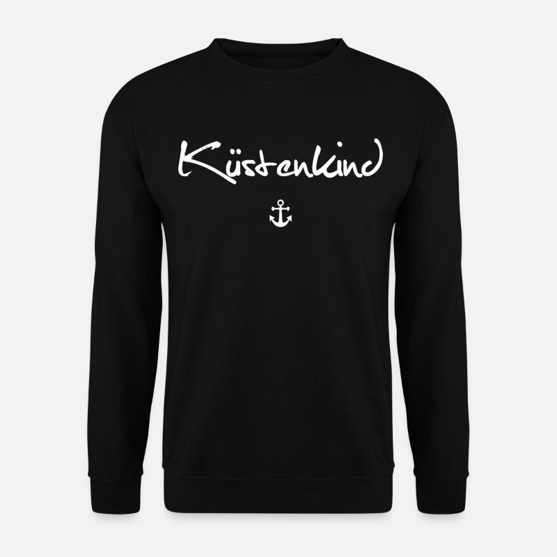 Küstenkind | Anker - Unisex Pullover - Schwarz