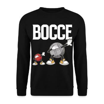 Dabbing Bocce Ball with Jack Bocci Dab Game Bocce - Unisex Sweatshirt - black - Front - Alina (178cm) & Michal (187cm)