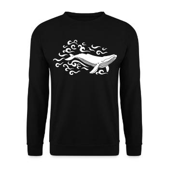Beluga - Unisex Pullover - Schwarz - Vorne - Alina (178cm) & Michal (187cm)