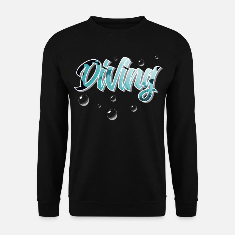Diving Divers - Unisex Sweatshirt - black