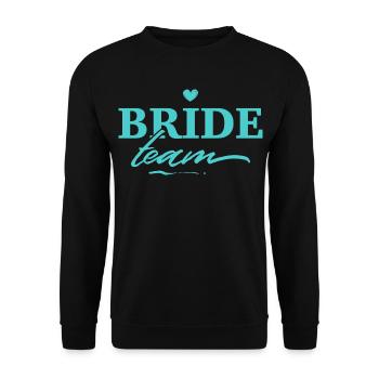 Enterrement de vie de jeune fille de l’équipe Bride - Sweat-shirt Unisexe - noir - Devant - Alina (178cm) & Michal (187cm)