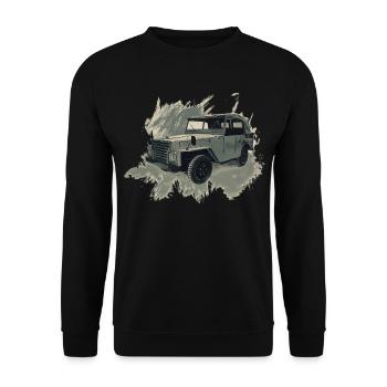 P-2-M - Sweat-shirt Unisexe - noir - Devant - Alina (178cm) & Michal (187cm)