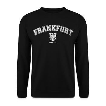 Frankfurt Germany - Unisex Sweatshirt - black - Front - Alina (178cm) & Michal (187cm)