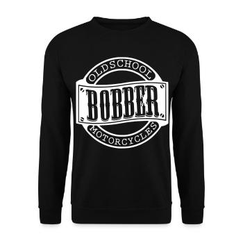 bobber oldschool motorcycles chopper tuner biker - Unisex Sweatshirt - black - Front - Alina (178cm) & Michal (187cm)
