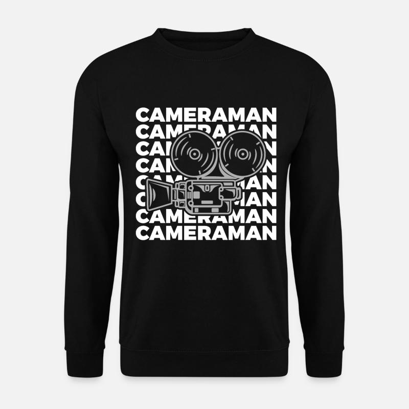 Oldschool Kameramann - Unisex Pullover - Schwarz