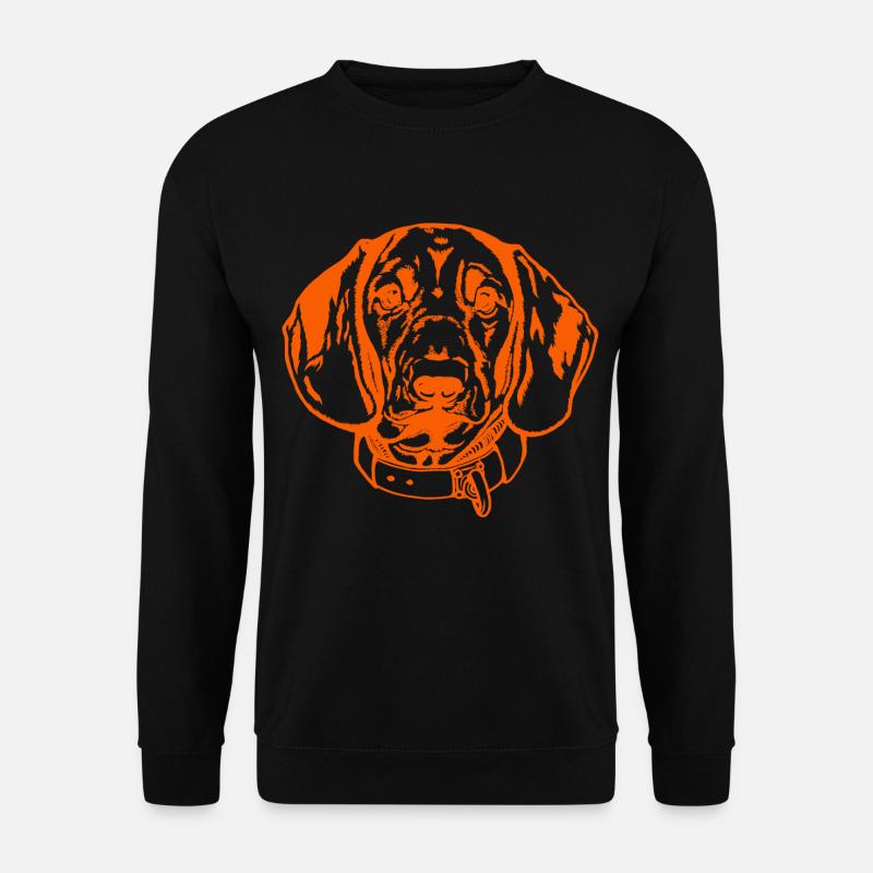 BGS Portrait - orange - Unisex Pullover - Schwarz