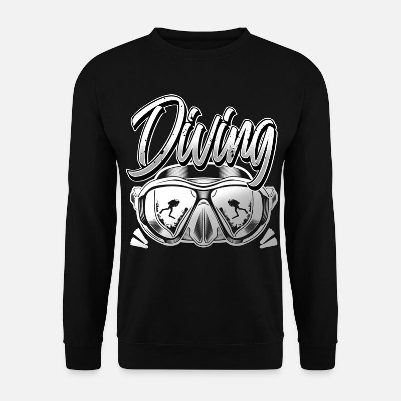 Diving Divers - Unisex Sweatshirt - black