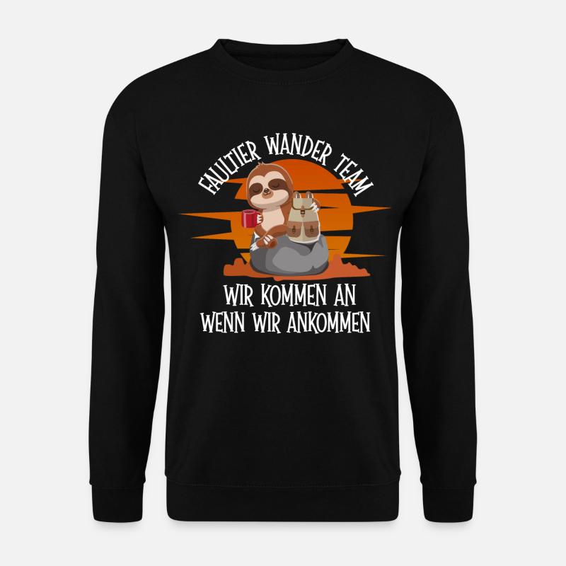 Häschentier Wanderteam Motiv - Unisex Pullover - Schwarz