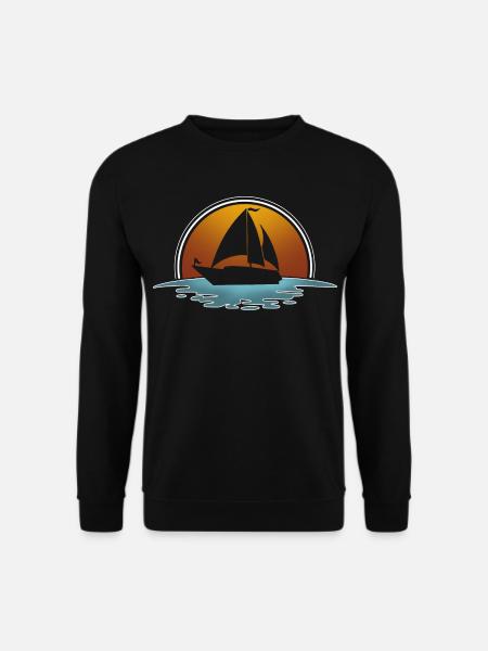 Segelboot Segeln Segelschiff Segler - Unisex Pullover - Schwarz
