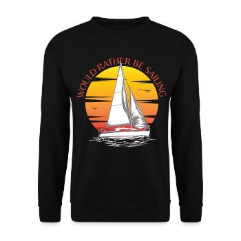 Préférerait naviguer - Sweat-shirt Unisexe - noir - Devant - Alina (178cm) & Michal (187cm)