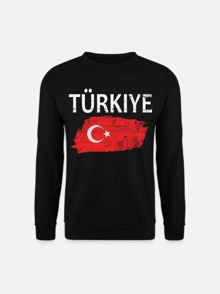 Türkei Flagge Türkiye Flag - Unisex Pullover - Schwarz